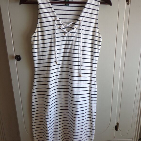 Lauren Ralph Lauren Dresses & Skirts - LAUREN RALPH LAUREN Sleeveless Striped Dress PXS Nautical Ties